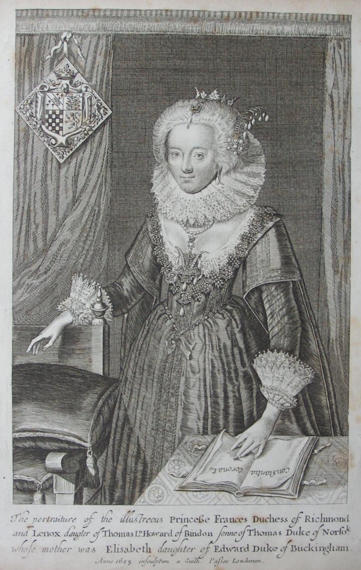 Print - The portraiture of the illustreous Princess Frances Duchess of Richmond... - Van